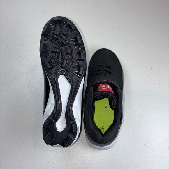 Rawlings Cleats Black Youth Size 4(D)  Cool Flo Sole Baseball New! - Picture 4 of 7